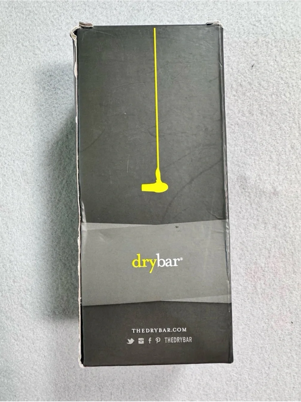 Drybar Black Box with Yellow Logo Accent